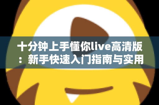 十分钟上手懂你live高清版：新手快速入门指南与实用技巧全解析