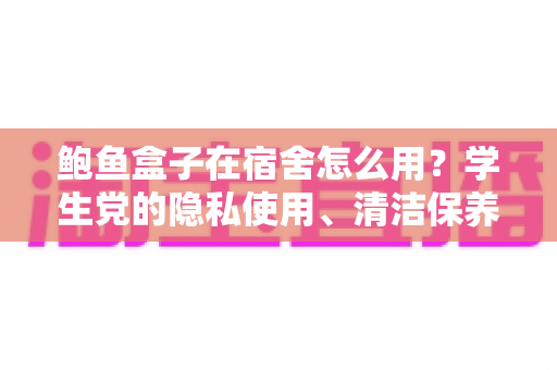 鲍鱼盒子在宿舍怎么用？学生党的隐私使用、清洁保养与礼仪避坑全指南