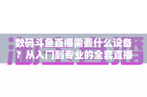 数码斗鱼直播需要什么设备?从入门到专业的全套直播设备清单与配置攻略 数码斗鱼直播需要什么设备?从入门到专业的全套直播设备清单与配置攻略
