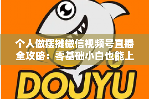 个人做摆摊微信视频号直播全攻略：零基础小白也能上手的实战变现指南