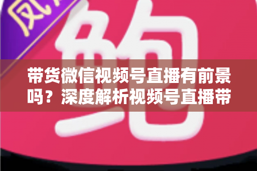 带货微信视频号直播有前景吗?深度解析视频号直播带货的机遇、挑战与实战玩法 带货微信视频号直播有前景吗?深度解析视频号直播带货的机遇、挑战与实战玩法