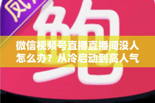 微信视频号直播直播间没人怎么办？从冷启动到高人气直播间的完整破局指南
