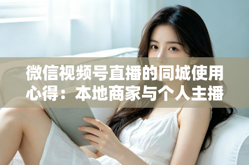 微信视频号直播的同城使用心得：本地商家与个人主播必备的实战流量指南
