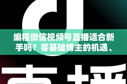 编程微信视频号直播适合新手吗？零基础博主的机遇、挑战与实战全指南